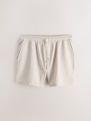 Neutral - Textured Seersucker Stripe Short Shorts - Imaginea 6 din 8