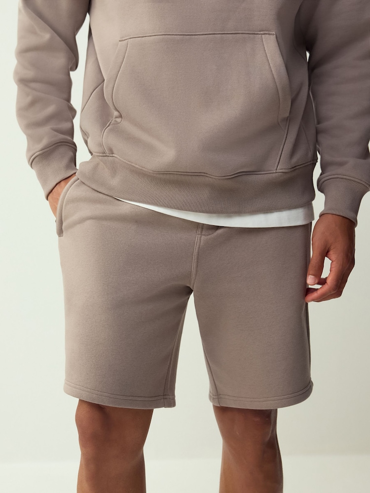 Light Brown Brushed Jersey Shorts - Image 1 of 9