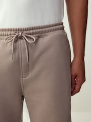 Light Brown Brushed Jersey Shorts - Image 4 of 9