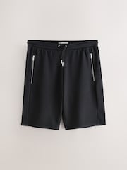 Black/Grey 2 Pack Zip Pocket Jersey Shorts - Image 7 of 10