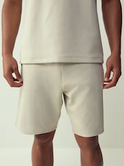 Piatră - Croi drept - Pantaloni scurți din tricot cu buzunare cu fermoar - Imaginea 1 din 9