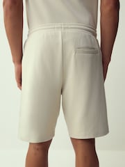 Piatră - Croi drept - Pantaloni scurți din tricot cu buzunare cu fermoar - Imaginea 2 din 9