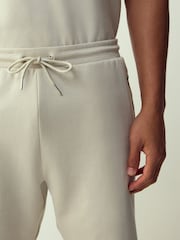 Piatră - Croi drept - Pantaloni scurți din tricot cu buzunare cu fermoar - Imaginea 3 din 9