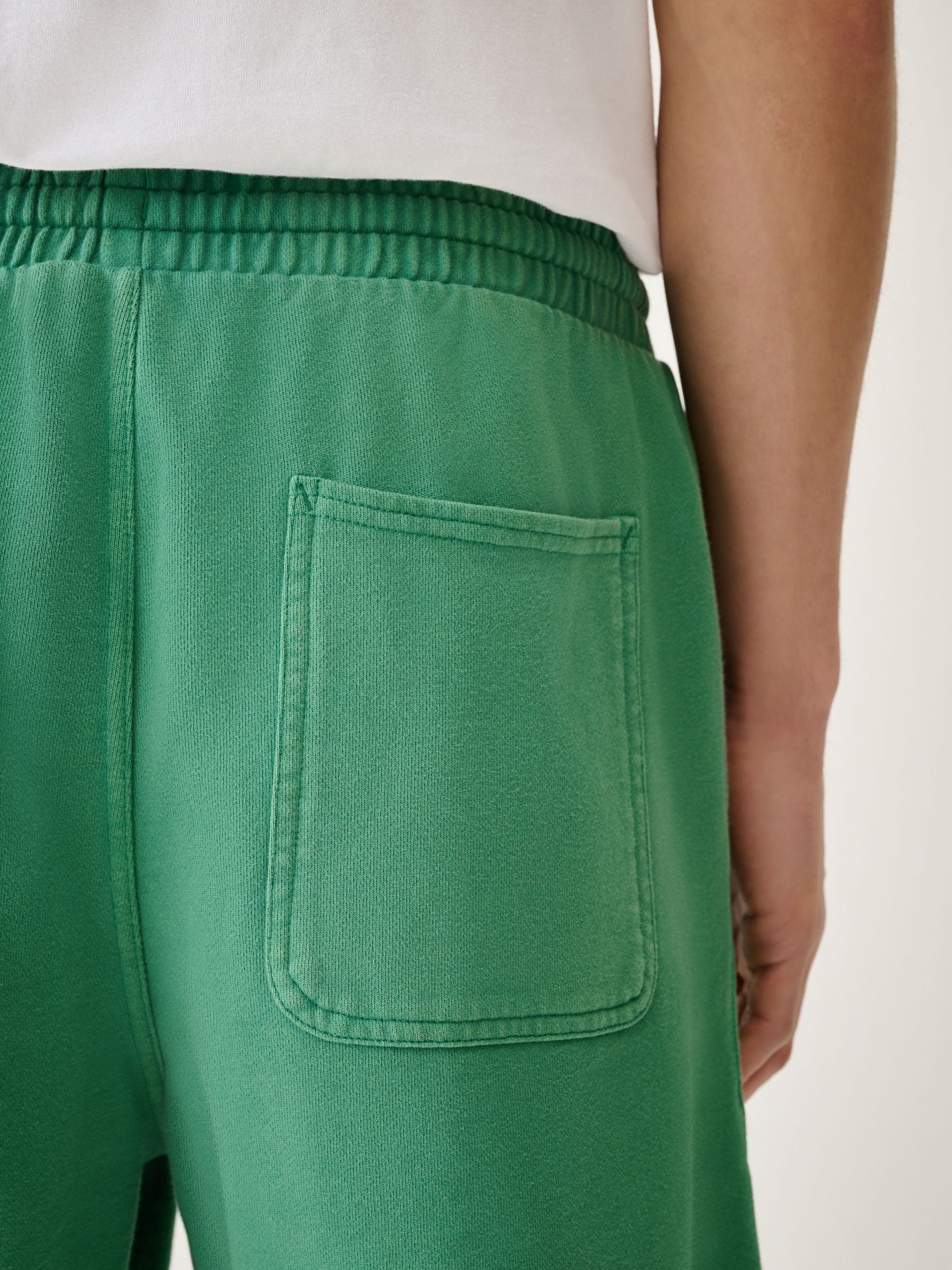 Buy Green Garment Dyed Jersey Shorts from Next USA