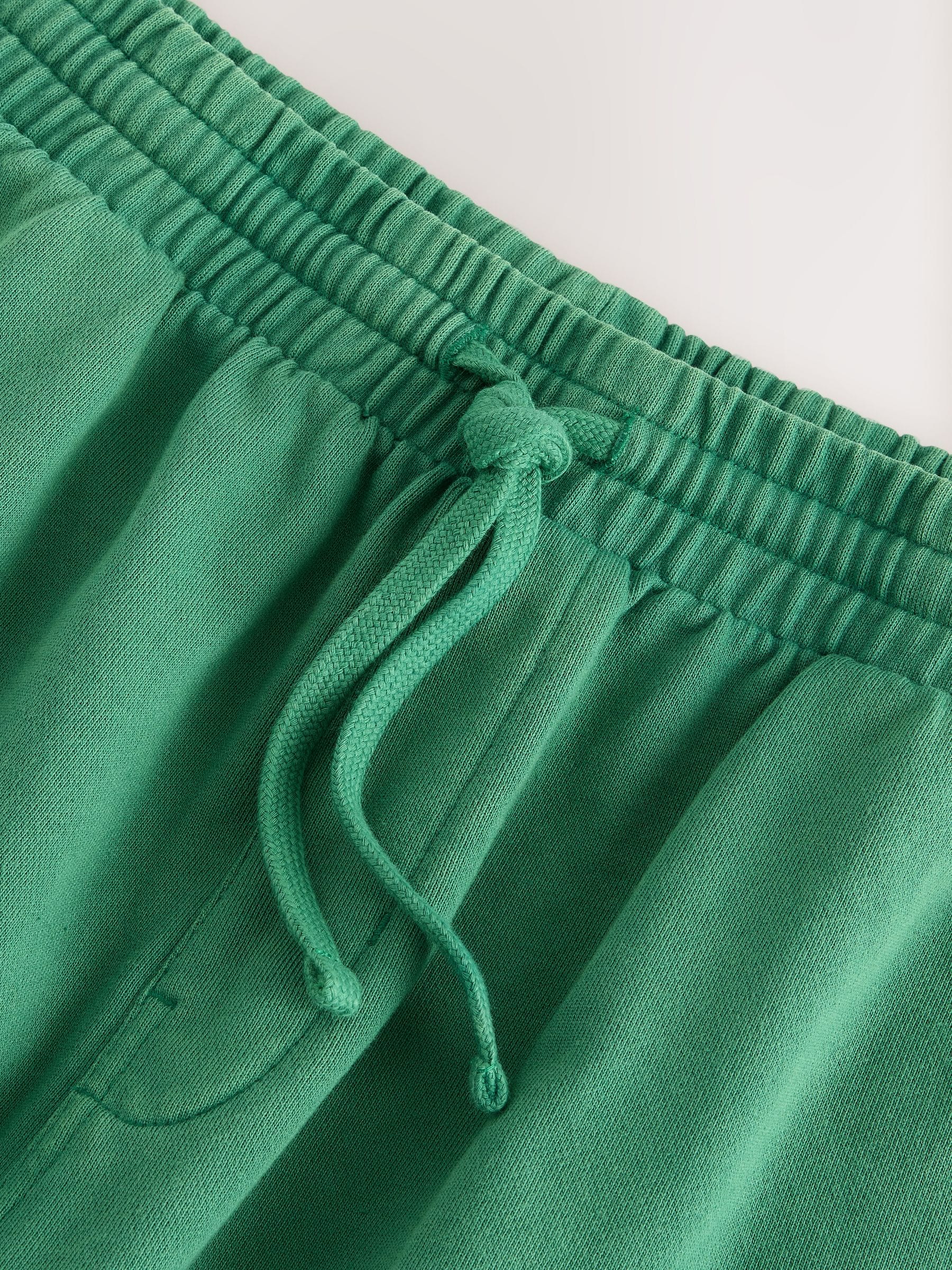 Buy Green Garment Dyed Jersey Shorts from Next USA