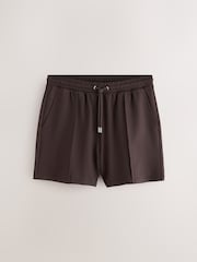 Brown Jersey Textured Short Shorts - Image 5 of 8