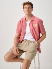 Stone Textured Pintuck Jersey Shorts - Image 2 of 9