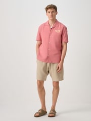 Stone Textured Pintuck Jersey Shorts - Image 3 of 9