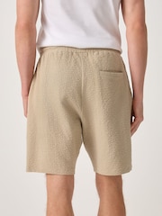 Stone Textured Pintuck Jersey Shorts - Image 4 of 9