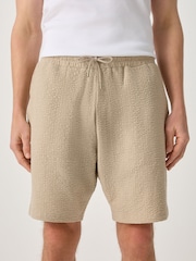Stone Textured Pintuck Jersey Shorts - Image 5 of 9