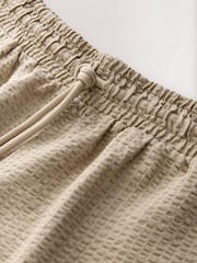 Stone Textured Pintuck Jersey Shorts - Image 8 of 9