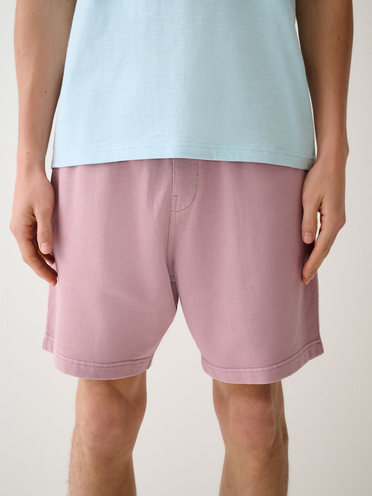 Pink Garment Dyed Jersey Shorts - Image 1 of 10