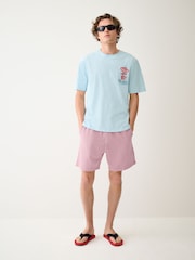 Pink Garment Dyed Jersey Shorts - Image 2 of 10