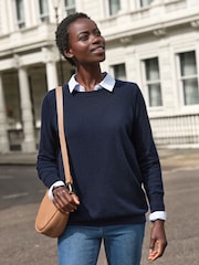 Pure Collection Cashmere Boyfriend Jumper - Image 4 of 4