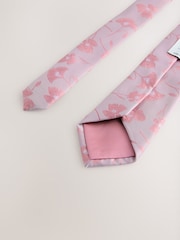 Pink Tie Pocket Square and Pin Set - Image 5 of 7