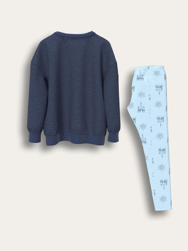 Brand Threads Blue Frozen Top and Leggings Set - Image 2 of 2 Brand Threads Blue Frozen Top and Leggings Set - Image 2 of 2