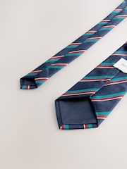 Navy Stripe Tie - Image 3 of 5