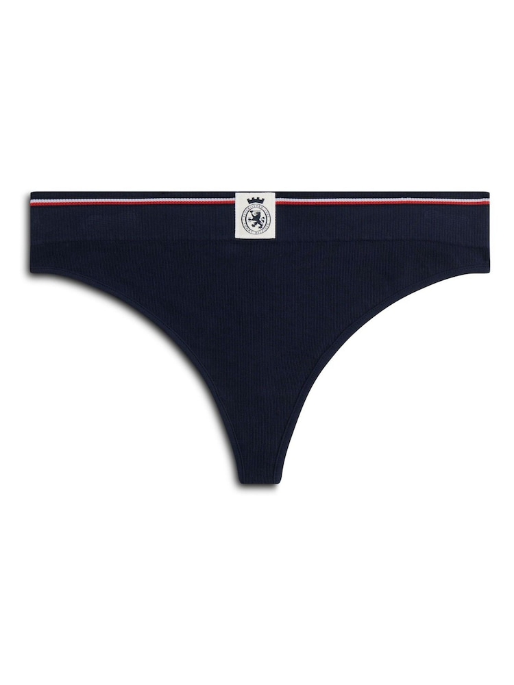 Tommy Hilfiger TH Crest Ribbed Thong - صورة 5 من 5