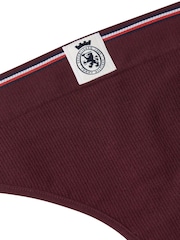 Tommy Hilfiger Red TH Crest Ribbed Thong - Image 3 of 6