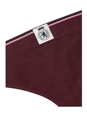 Tommy Hilfiger Red TH Crest Ribbed Thong - Image 6 of 6