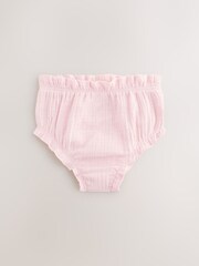 Pink Woven Baby Knickers 3 Pack (0mths-2yrs) - Image 3 of 7