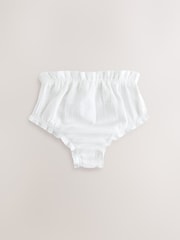 أبيض - Woven Baby Knickers 3 Pack (0mths-2yrs) - صورة 2 من 7