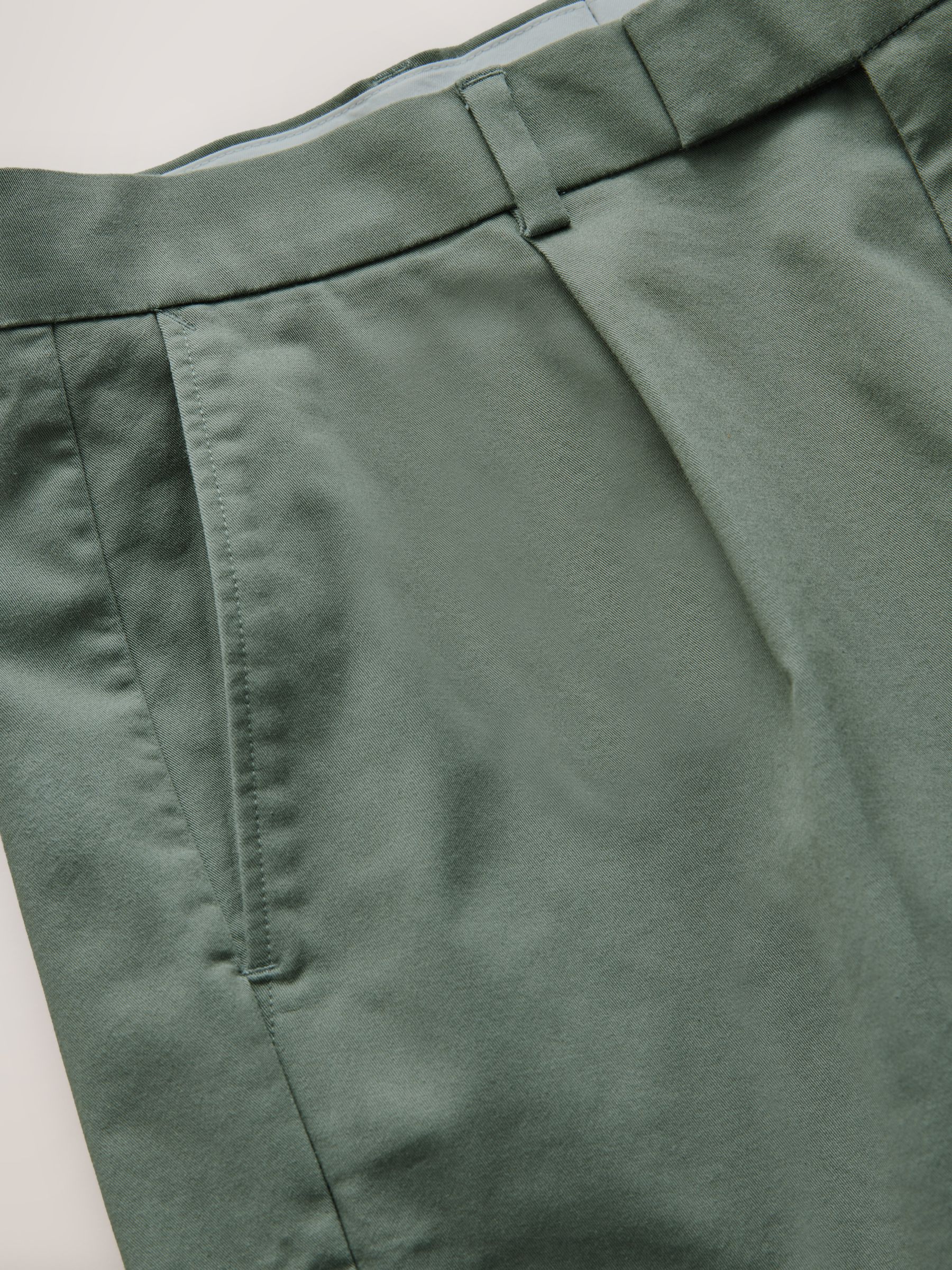 Buy Sage Green Pleated Smart 7 Inch Chino Shorts from Next USA