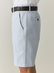 Light Blue Belted Chino Shorts - Image 4 of 6