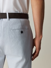 Light Blue Belted Chino Shorts - Image 6 of 6