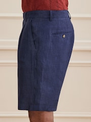 Marinen - 100% Linen Chino Shorts - Bilde 4 av 10