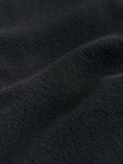 ブラック - テクスチャード コットンリネンブレンド ドローストリング ショートパンツ - 画像 2 / 5