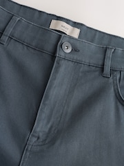 仿古藍色 - 舒適伸縮 5 口袋卡其短褲 - 圖片 7，共 9