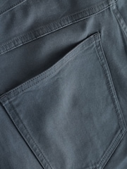 仿古藍色 - 舒適伸縮 5 口袋卡其短褲 - 圖片 8，共 9