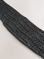 Black Wide Woven Corset Belt - Image 3 of 6