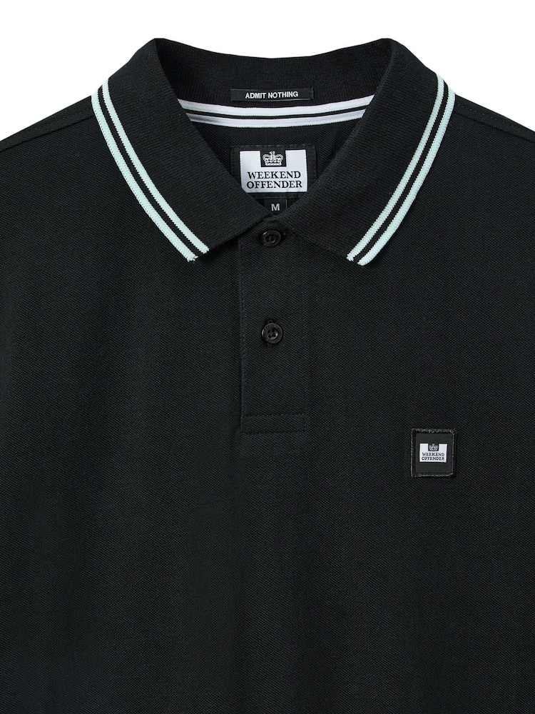 Weekend Offender Levanto With Contrast Tipping Polo Shirt - Image 6 of 6 Weekend Offender Levanto With Contrast Tipping Polo Shirt - Image 6 of 6