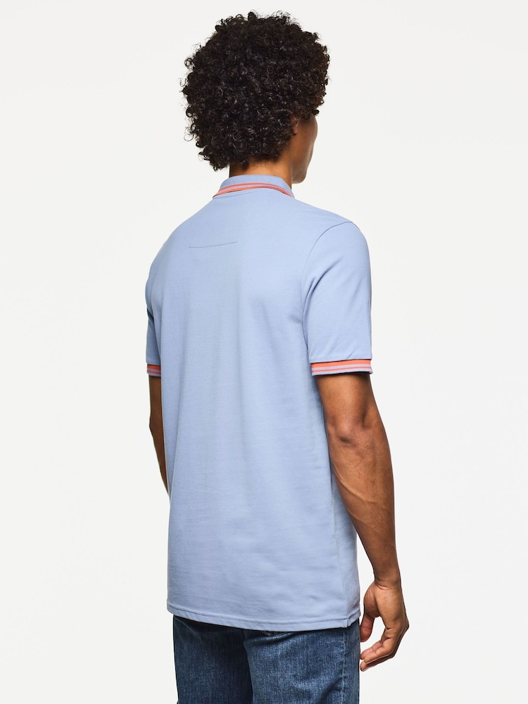 Weekend Offender Levanto With Contrast Tipping Polo Shirt - Image 2 of 5 Weekend Offender Levanto With Contrast Tipping Polo Shirt - Image 2 of 5