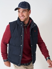 Crew Clothing Blue Oakleigh Gilet - Image 7 of 11