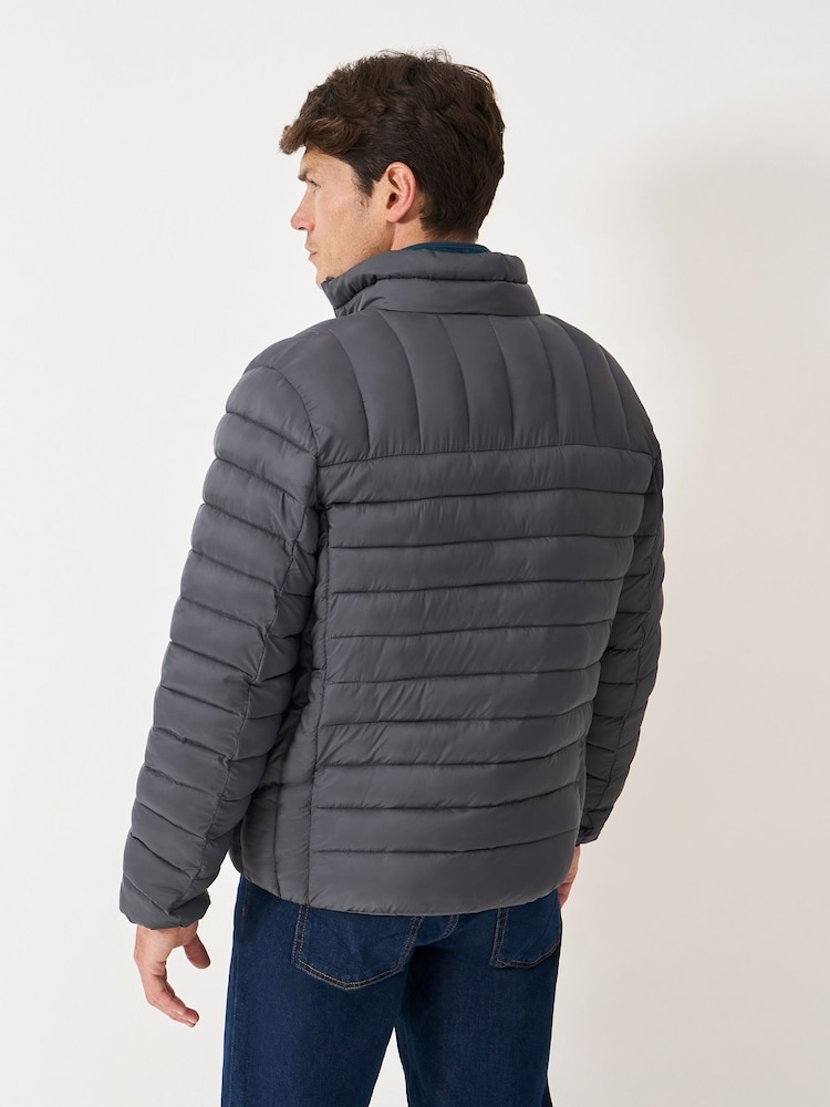 Crew Clothing Grey Lowther Jacket - Image 2 of 5 Crew Clothing Grey Lowther Jacket - Image 2 of 5