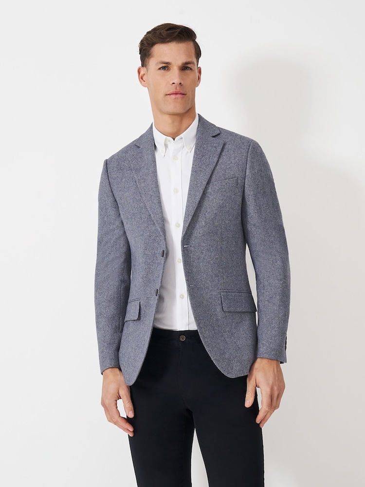 Crew Clothing Wool-Blend Tweed Blazer - صورة 1 من 6