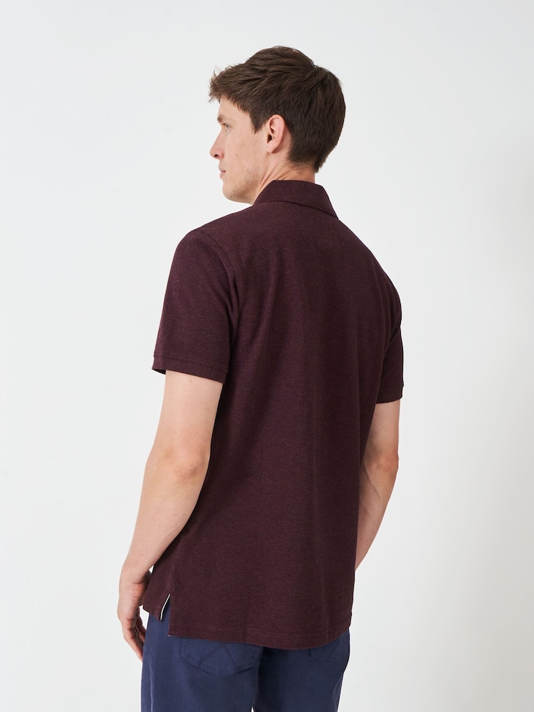 Crew Clothing Company Orange Classic Pique Polo Shirt - Image 2 of 6