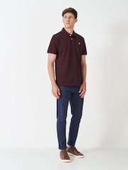 Crew Clothing Company Orange Classic Pique Polo Shirt - Image 3 of 6