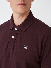Crew Clothing Company Orange Classic Pique Polo Shirt - Image 5 of 6
