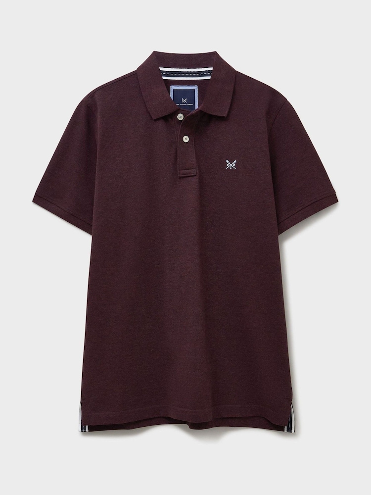 Crew Clothing Company Orange Classic Pique Polo Shirt - Image 6 of 6