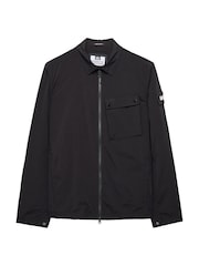 Weekend Offender Southbank Technical Black Overshirt - Image 4 of 7