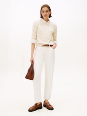 Tommy Hilfiger Cream Cable Knit Soft Wool Jumper - Image 4 of 5