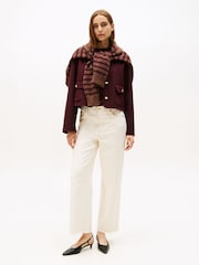Tommy Hilfiger Red Double-Faced Wool Blend Jacket - Image 2 of 5