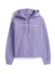 Tommy Hilfiger Purple Logo Embroidery Drawstring Hoodie - Image 5 of 5