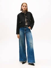 Tommy Hilfiger Black Double-Faced Wool Blend Jacket - Image 2 of 5