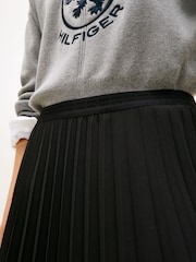 Tommy Hilfiger Black Pleated Midi Skirt - Image 4 of 5