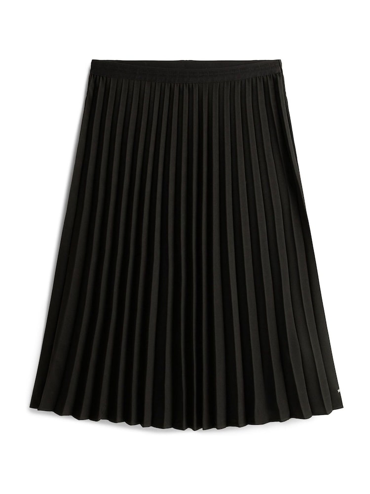 Tommy Hilfiger Black Pleated Midi Skirt - Image 5 of 5